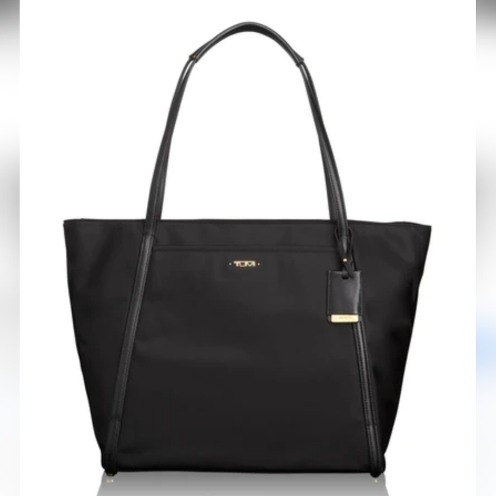 Tumi Nylon Q Voyager Black Tote